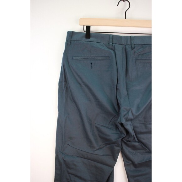 Bonobos Mens Pants Blue Chino Slim Straight Leg Flat Front Trouser Size 33x32 - Picture 7 of 10